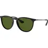 Image de Ray - Ban Femme Ray - Ban RB4171 ERIKA 601/2P Lunettes de soleil Injecté Noir G15 Pantos Polarisé