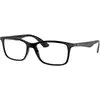 Image de Ray - Ban Unisex Ray - Ban RX7047 2000 Montures optiques Injecté Noir Transparent Carré Normale