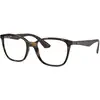Image de Ray - Ban Unisex Ray - Ban RX7066 5577 Montures optiques Injecté Tortue Transparent Carré Normale