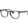 Image de Ray - Ban Unisex Ray - Ban RX7074 5365 Montures optiques Injecté Tortue Transparent Carré Normale