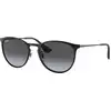 Image de Ray - Ban Femme Ray - Ban RB3539 ERIKA METAL 002/8G Lunettes de soleil Métal Noir Gris Pantos Normale Ombré