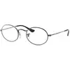 Image de Ray - Ban Unisex Ray - Ban RX3547V OVAL 2502 Montures optiques Métal Gris Transparent Ronde Normale