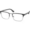 Image de Prada Homme Prada PR 54TV HERITAGE 1BO1O1 Montures optiques Métal Noir Carré Normale