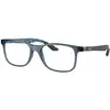 Image de Ray - Ban Unisex Ray - Ban RX8903 5262 Montures optiques Injecté Bleu Transparent Carré Normale