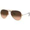 Image de Ray - Ban Unisex Ray - Ban RB3025 AVIATOR 9001A5 Lunettes de soleil Métal Marron Rose Pilote Normale
