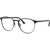 Image de Ray - Ban Unisex Ray - Ban RX6375 2944 Montures optiques Métal Noir Transparent Pantos Normale