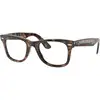 Image de Ray - Ban Unisex Ray - Ban RX4340V WAYFARER EASE 2012 Montures optiques Acétate Tortue Transparent Carré Normale