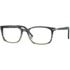 Image de Persol Homme Persol PO3189V 1012 Montures optiques Acétate Gris Transparent Carré Normale