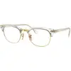 Image de Ray - Ban Unisex Ray - Ban RX5154 CLUBMASTER 5762 Montures optiques Acétate Transparent Transparent Carré Normale