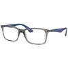 Image de Ray - Ban Unisex Ray - Ban RX7047 5769 Montures optiques Injecté Gris Transparent Carré Normale
