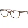 Image de Ray - Ban Femme Ray - Ban RX5362 5082 Montures optiques Acétate Marron Transparent Papillon Normale