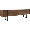 Image de Tarquin - Meuble TV, 180x30x50h cm, Noyer, Marron, une  ©tag ¨re