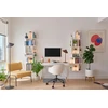 Image de Lampadaire LED Zafferano Pina XXL blanc, rechargeable, 6W IP65, variateur, tête magnétique, design moderne