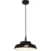 Image de Circus Black Suspension Led, Design Moderne Avec Diffuseur En Céramique Artisanale Diamètre 24 Cm, Lumière Chaude 2700K, Finition Blanche