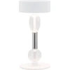 Image de Zafferano Royal Family Wi-Fi - Lampe de table LED intelligente rechargeable, autonomie 36 h, aluminium blanc, verre soufflé