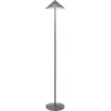 Image de Lampadaire LED Zafferano Pina XXL titane, rechargeable, 6W IP65, variateur, tête magnétique, lumière d'ambiance