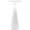 Image de Zafferano Damina - Lampe de table LED rechargeable, variateur, autonomie 8 h, IP65 - Sans fil, finition aluminium blanc