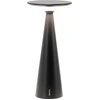 Image de Zafferano Damina - Lampe de table LED rechargeable, variateur, autonomie 8 h, IP65 - Sans fil, finition aluminium noir
