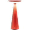 Image de Zafferano Damina - Lampe de table LED rechargeable, variateur, autonomie 8 h, IP65 - Sans fil, finition aluminium rouge