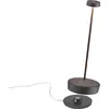 Image de Lampe de table LED Zafferano Swap Pro Corten, rechargeable et dimmable, 2200-2700-3000K - autonomie maximale 9h