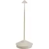 Image de Lampe De Table Led Pina Pro Sand, Rechargeable Et Dimmable, Sans Fil, Safran, 2200-2700-3000K, Ip54, Autonomie 12H