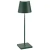 Image de Lampe De Table Led Zafferano Poldina Pro Dark Green, Rechargeable Et Dimmable, Avec Une Autonomie Allant Jusqu'À 12 Heures.