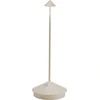 Image de Pina Pro Sabbia lampe de table LED rechargeable et dimmable sans fil Zafferano