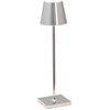 Image de Lampe de table LED Poldina Pro Micro Chrome Poli, rechargeable et dimmable avec une autonomie allant jusqu'à 12 heures