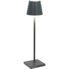 Image de Lampe De Table Led Poldina Pro Micro Gris Foncé, Rechargeable Et Dimmable Avec Une Autonomie Allant Jusqu'À 12 Heures