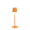 Image de Lampe de table Poldina Pro Micro Orange LED, rechargeable et dimmable avec une autonomie jusqu'à 12 heures
