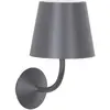 Image de Zafferano Poldina 230V Applique d'extérieur en aluminium moulé sous pression Gris foncé avec diffuseur en polycarbonate transparent IP54 E27