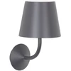 Image de Zafferano Poldina 230v Applique D'Extérieur En Aluminium Moulé Sous Pression Gris Foncé Avec Diffuseur En Polycarbonate Transparent Ip54 E27