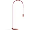 Image de Zafferano - Lampe de table Filo avec ampoule E27 max 60W incluse, orientable à 200, H 113 cm, IP20 métal peint - Rouge