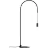 Image de Zafferano - Lampe de table Filo avec ampoule E27 max 60W incluse, orientable à 200, H 113 cm, IP20 métal peint - Noir
