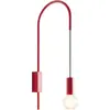 Image de Zafferano - Applique Filo, orientable à 200, métal peint, ampoule E27 max 60W incluse, H 61cm - Rouge