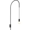 Image de Zafferano - Applique Filo, orientable à 200, métal peint, ampoule E27 max 60W incluse, H 110cm - Noir