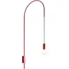 Image de Zafferano - Applique Filo, orientable à 200, métal peint, ampoule E27 max 60W incluse, H 110cm - Rouge