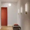 Image de Brilliant Applique Led 1 Lumière 5W Cylindrique En Aluminium Verni Blanc Cct Sélectionnable 2200K-3000K Design Minimaliste 50.7 Cm