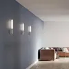 Image de Applique Murale Led Sticks À Lumière Diffuse En Aluminium Blanc Mat, Température De Couleur Sélectionnable 2200K-4000K, Ip54, Hauteur 43 Cm, 14W