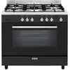 Image de Piano de cuisson gaz 109l 5 feux noir - Glem - GE960CMBK2 -