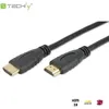 Image de Câble Hdmi Techly Hdmi-hdmi 2.0 Mâle/mâle Ethernet 3d 4k, 6 M, Noir