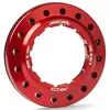 Image de Ecrou de fermeture Miche Centerlock p. Clé intérieure, rouge, aluminium, acier