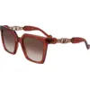 Image de Liu Jo Femme Liu Jo LJ779S 200 Lunettes de soleil Injecté Marron Carré Normale Ombré