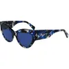 Image de LIU JO LJ787S 019 TEXTURED BLACK/BLUE ICE 55/17/140 FEMALE Lunettes de soleil