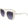 Image de Liu Jo Femme Liu Jo LJ788S 101 Lunettes de soleil Bio-inject Blanc Gris Carré Normale Ombré