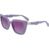 Image de Liu Jo Femme Liu Jo LJ789S 517 Lunettes de soleil Bio-inject Lilas Violet Cat Eye Normale Ombré