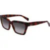 Image de Liu Jo Femme Liu Jo LJ793SR 240 Lunettes de soleil Bio-inject Havane Gris Carré Normale Ombré