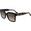 Image de Liu Jo Femme Liu Jo LJ771S 240 Lunettes de soleil Acétate Havane Marron Carré Normale Ombré