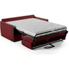 Image de Canapé convertible express - AGATHE - Tissu Rouge - matelas 14cm - 175 x 100 x 87 cm