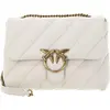 Image de PINKO Cuir sac à épaule bandoulière sac à épaule Love Puff Big CL Sheep Nappa White - Antique Gold écru